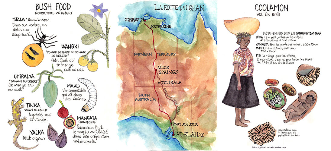 Illustration - La culture Aborigène du centre Australie